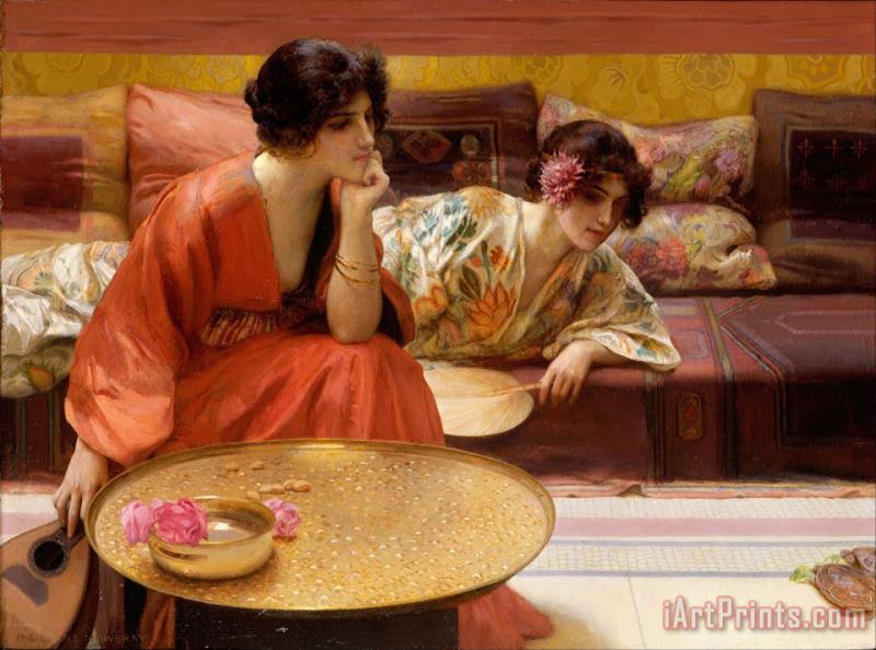 Idle Hours painting - H. Siddons Mowbray Idle Hours Art Print