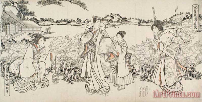 Hachisuka Kuniaki II Drawing Art Print