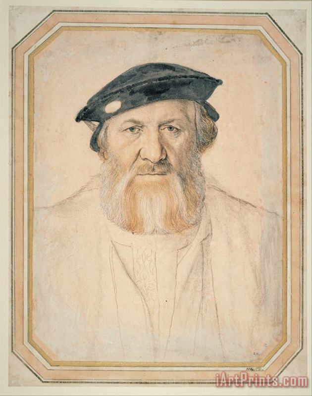 Portrait of Charles De Solier, Sieur De Morette painting - Hans Holbein the Younger Portrait of Charles De Solier, Sieur De Morette Art Print