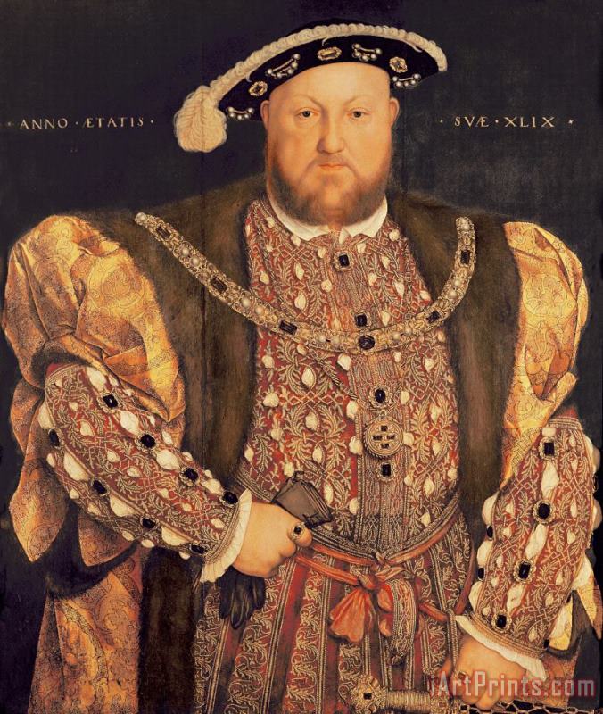 Portrait of Henry VIII (1491 1547) Aged 49 painting - Hans Holbein the Younger Portrait of Henry VIII (1491 1547) Aged 49 Art Print