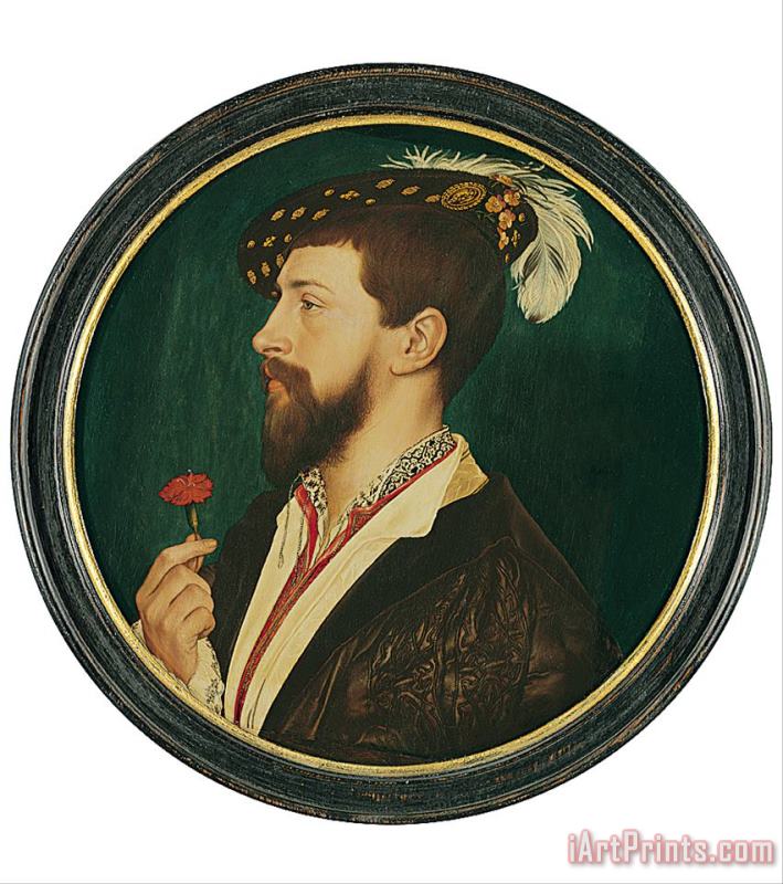 Portrait of Simon George of Cornwall painting - Hans Holbein the Younger Portrait of Simon George of Cornwall Art Print