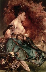 Hans Makart Japanese girl