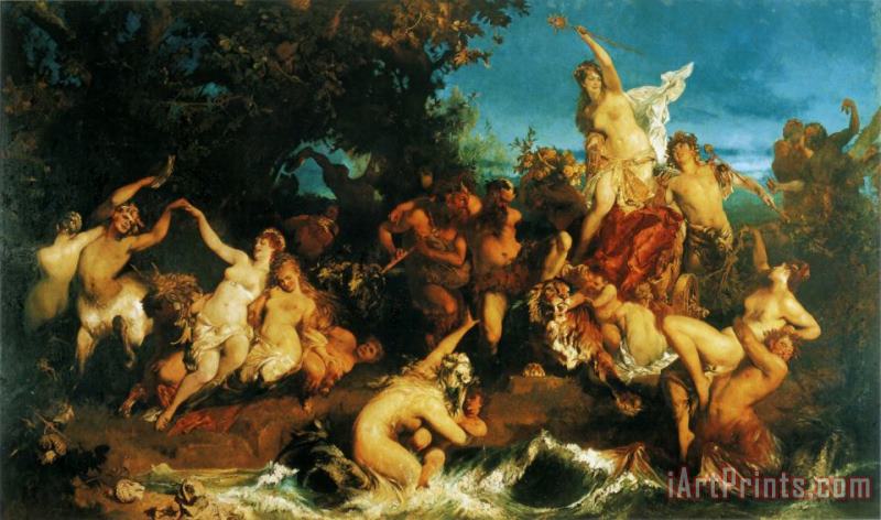 Hans Makart The Triumph of Ariadne Art Painting