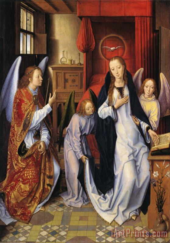 Hans Memling Annunciation Art Painting