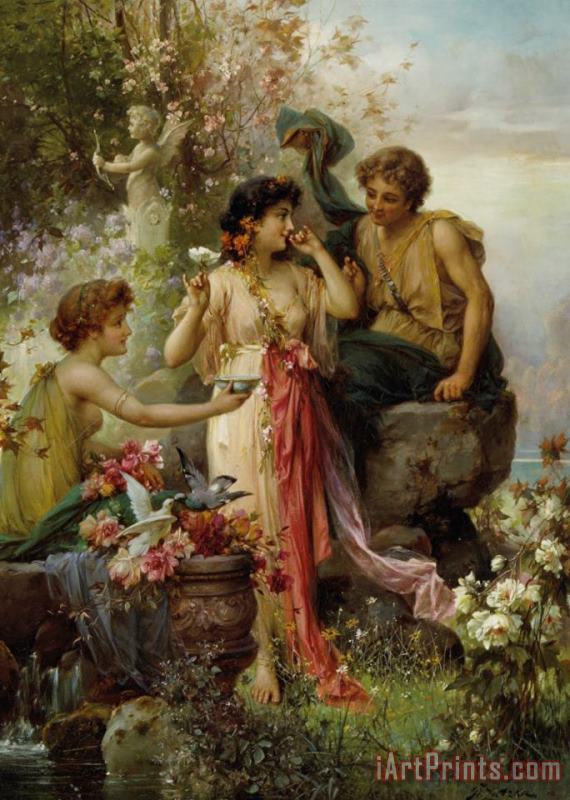 Hans Zatzka Love Offering Art Painting