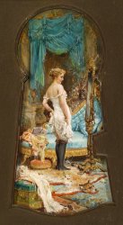 Hans Zatzka Seen Through The Keyhole