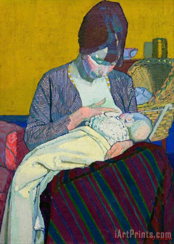 Mother And Child painting - Harold Gilman Mother And Child Art Print