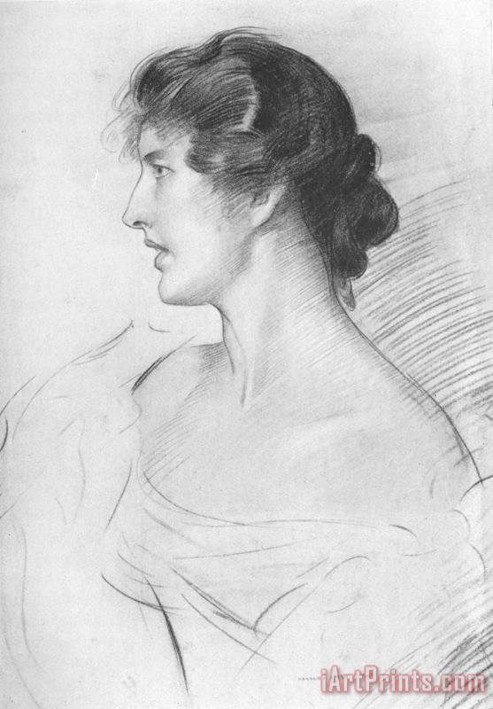 Study of a Woman painting - Harold Speed Study of a Woman Art Print