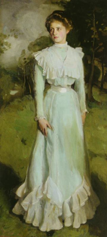 Harrington Mann Portrait of Miss Isabella Nairn Art Painting