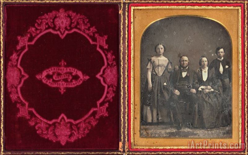 Group Portrait of an Unidentified Family painting - Harrison & Hill Group Portrait of an Unidentified Family Art Print