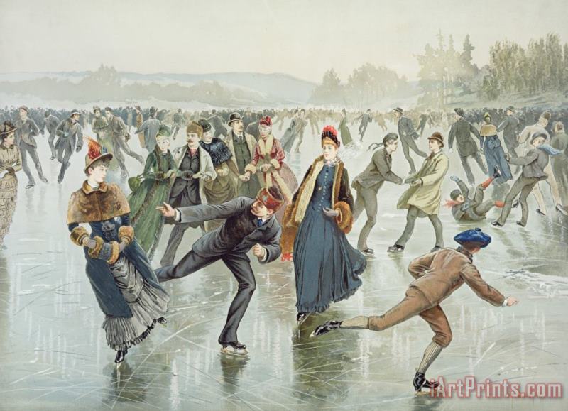 Harry Sandham Skating Art Print