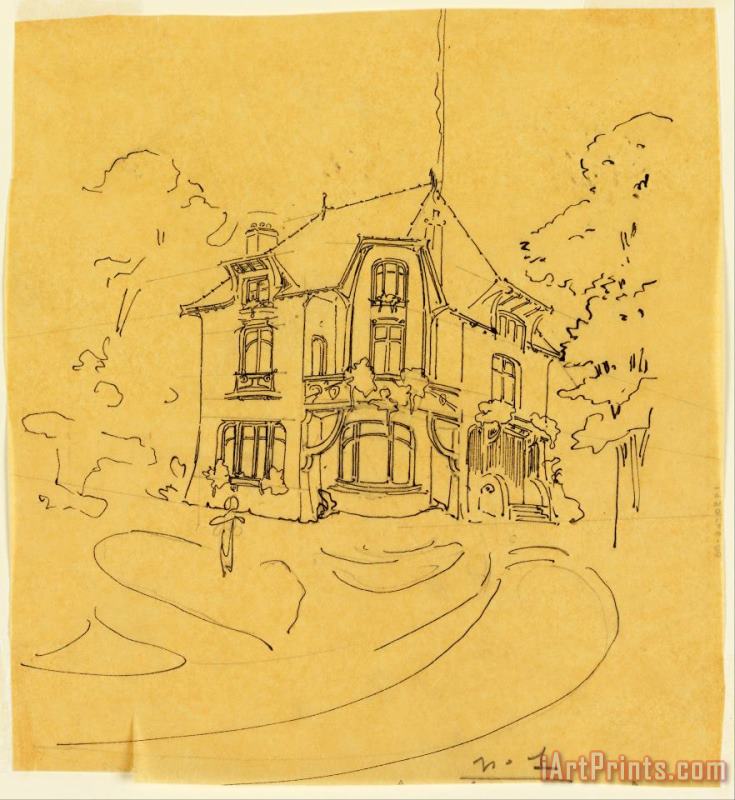 Hector Guimard Design for a Private Residence Art Painting