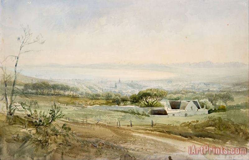 Heinrich Hermann Cape Town From The Top of Kloof Street Art Painting