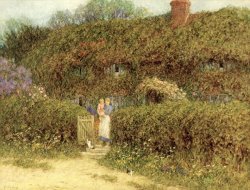 Helen Allingham A Cottage at Freshwater Isle of Wight