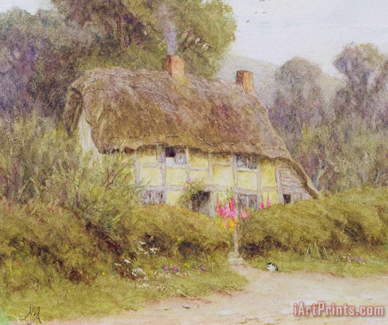 Helen Allingham A Country Cottage Art Print