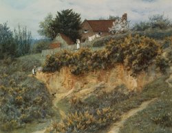 Helen Allingham At Sandhills Witley painting