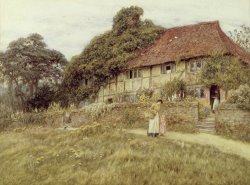 Helen Allingham At Stedham near Midhurst painting