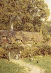 Helen Allingham Cottage at Farringford Isle of Wight painting