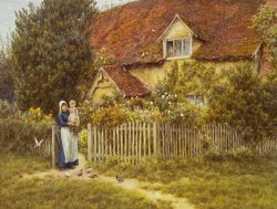 Helen Allingham East End Farm Moss Lane Pinner painting