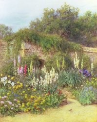 Helen Allingham Gertrude Jekyll's Garden painting Helen Allingham Gertrude Jekyll's Garden painting