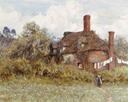 Helen Allingham In the Spring painting