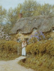 Helen Allingham Near Freshwater Isle of Wight painting