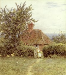 Helen Allingham Near Haslemere painting