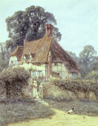 Helen Allingham Near Witley Surrey painting