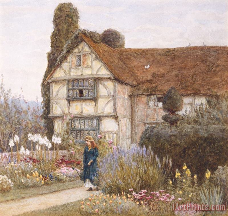 Helen Allingham Old Manor House Art Painting