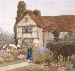 Helen Allingham Old Manor House painting