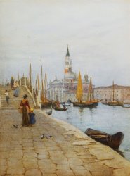 Helen Allingham San Giorgio Maggiore From The Zattere painting
