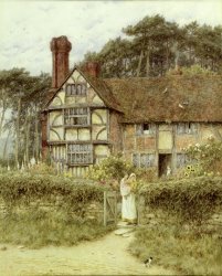 Helen Allingham Unstead Farm Godalming painting
