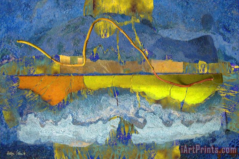 Strait of Magellan painting - Helga Schmitt Strait of Magellan Art Print
