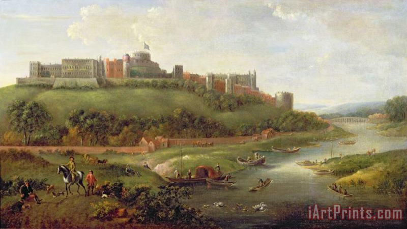 Windsor Castle painting - Hendrick Danckerts Windsor Castle Art Print