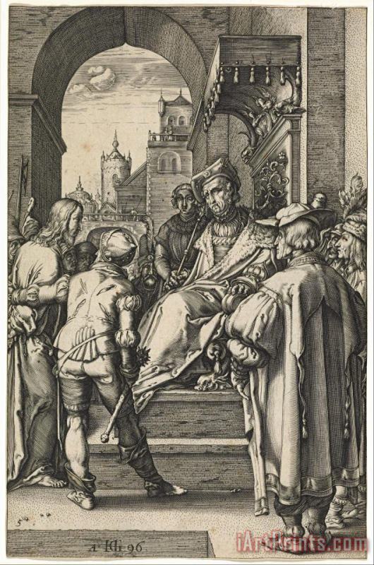 Hendrick Goltzius Christ Before Pilate Art Painting