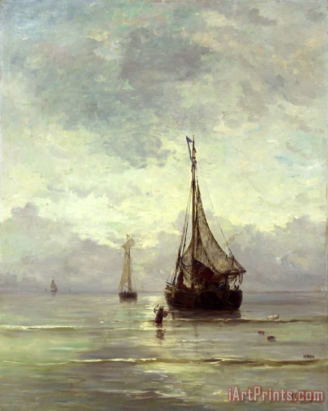 Kalme Zee painting - Hendrik Willem Mesdag Kalme Zee Art Print