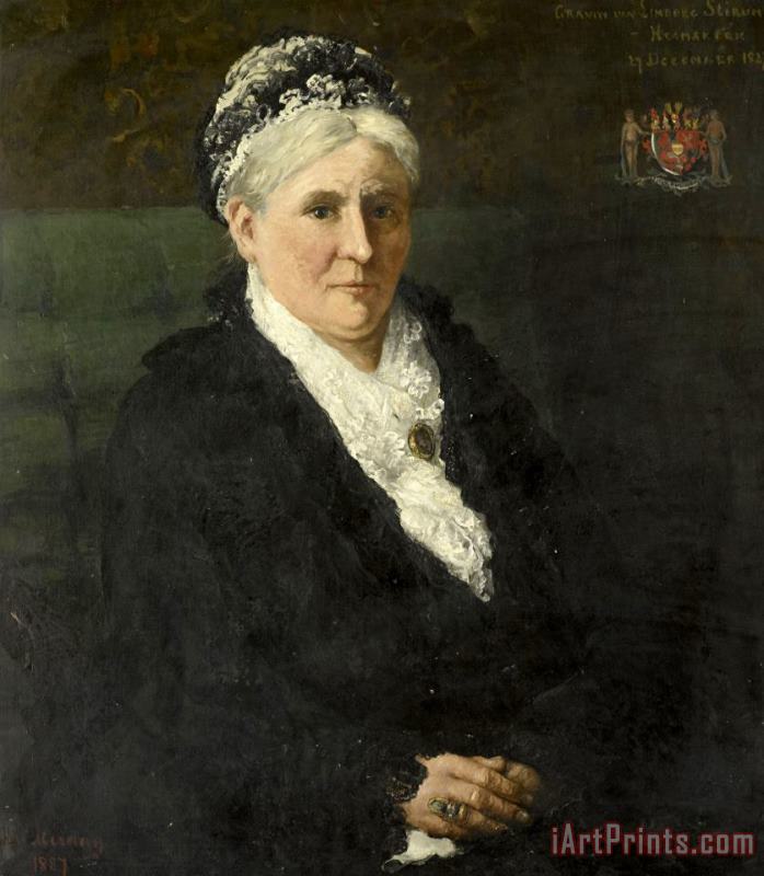 Hendrik Willem Mesdag Maria Hermina Heemskerk (1827 1908). Echtgenote Van Menno David Graaf Van Limburg Stirum Art Print