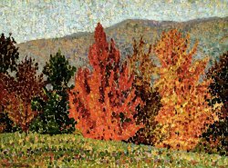 Henri-Edmond Cross Autumn Landscape painting