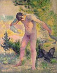Henri-Edmond Cross Bather drying himself at St Tropez
