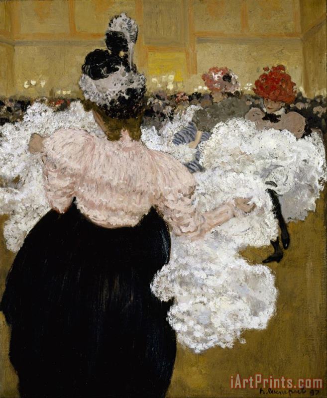 At The Moulin Rouge painting - Henri-jacques-edouard Evenepoel At The Moulin Rouge Art Print