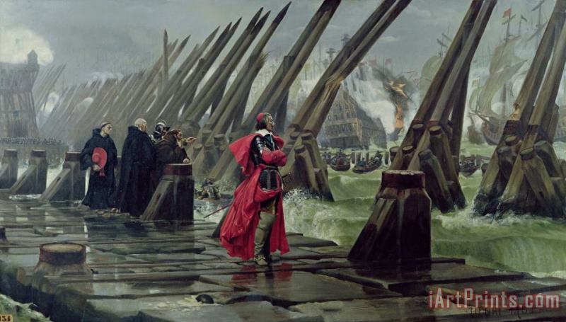Richelieu painting - Henri-Paul Motte Richelieu Art Print