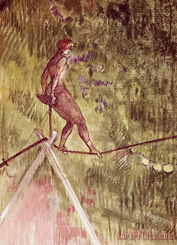 Henri de Toulouse-Lautrec Acrobat On Tightrope Art Print