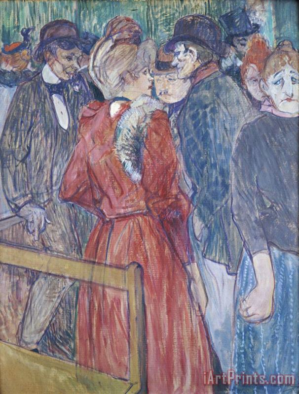Henri de Toulouse-Lautrec At The Moulin De La Galette Art Print