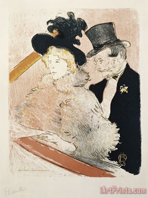 Au Concert painting - Henri de Toulouse-Lautrec Au Concert Art Print