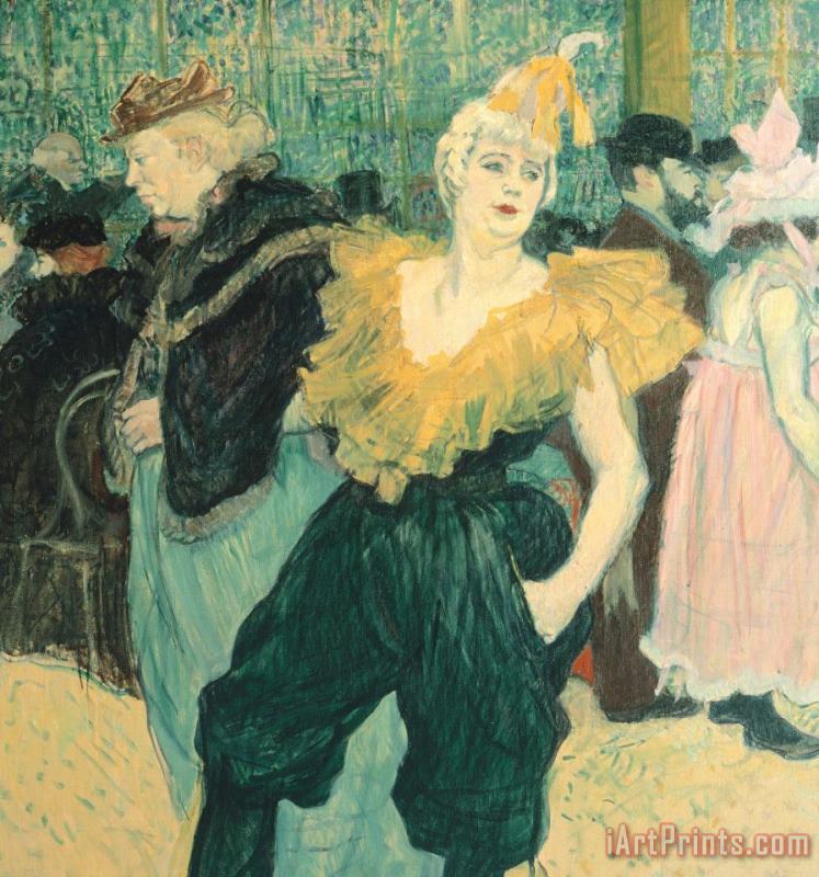Henri de Toulouse-Lautrec Clowness Cha-u-kao At Moulin Rouge Art Print