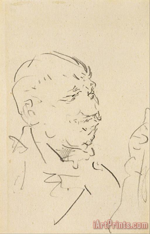 Henri de Toulouse-Lautrec Head of a Man Art Print