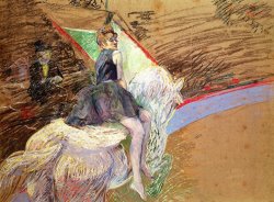 Henri de Toulouse-Lautrec Rider on a White Horse