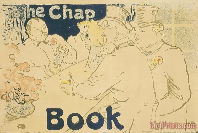 The Irish American Bar, Rue Royale, The Chap Book painting - Henri de Toulouse-Lautrec The Irish American Bar, Rue Royale, The Chap Book Art Print
