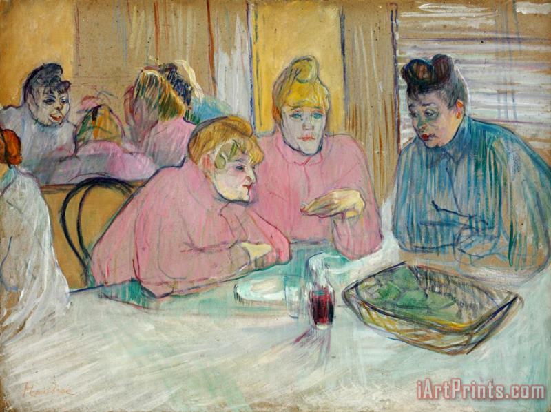 The Ladies in The Dining Room painting - Henri de Toulouse-Lautrec The Ladies in The Dining Room Art Print