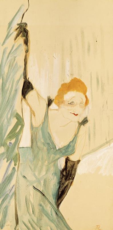 Henri de Toulouse-Lautrec Yvette Guilbert (1867 1944) Taking a Curtain Call Art Print